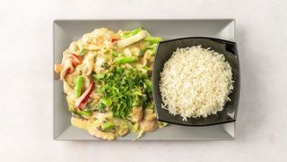 Kurczak curry zielone