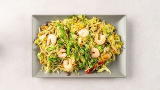 Ryż z krewetkami i warzywami