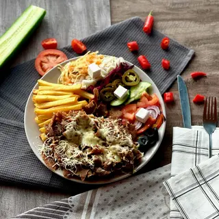 Talerz kebab z serem