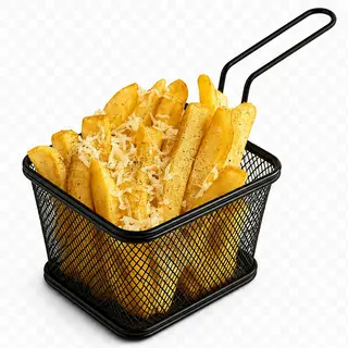 Frytki belgijskie z parmezanem i pieprzem