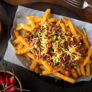 Mały talerz z frytkami