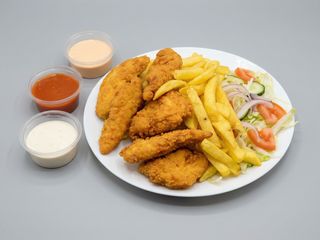 Talerz z polędwiczkami