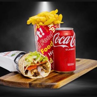 Pita Roll + Frytki + Cola. Combo pack