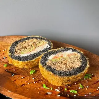 Black Burger Pieczony Łosoś