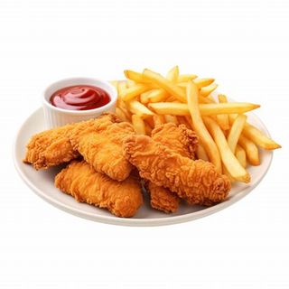 CHICKEN STRIPS i FRYTKI