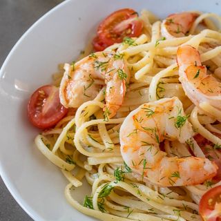 Linguine con Gamberi