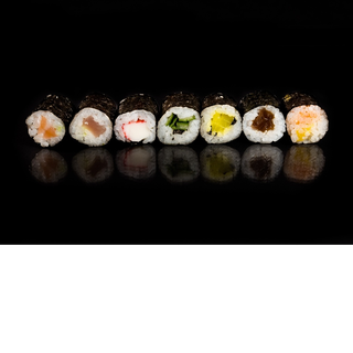 Hosomaki z paluszkiem krabowym i wasabi