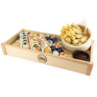 Zestaw Sushi & Crunch 34 szt + 16 szt spring rolls