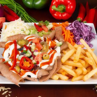 Talerz z samym mięsem