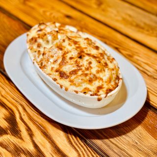 Makaron Zapiekany z Szynką i pieczarkami