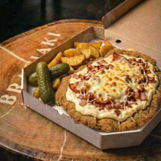 Schabowy zapiekany z farszem