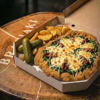 Schabowy ze szpinakiem i suszonymi pomidorami