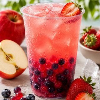 Lemoniada Bubble jabłko–truskawka 400 ml