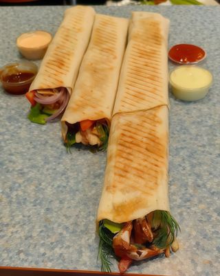 Tortilla kebab z samym mięsem