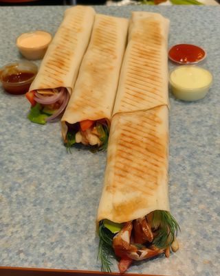 Tortilla kebab amerykański z samym mięsem