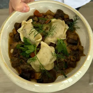 Pierogi z kaszą gryczaną i twarogiem