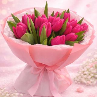 Bukiet z 19 tulipanów
