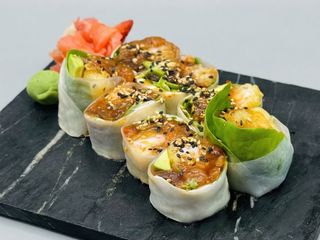 Sashimi Roll Shrimp - Salmon Tatar