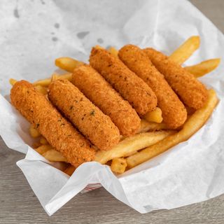 Mozarella Sticks 6szt i Frytki Duże 