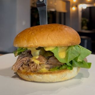 Burger pulled pork
