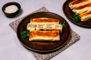 Naleśniki z łososiem, szpinakiem i serkiem śmietankowym