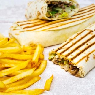 średni kebab 30cm plus frytki