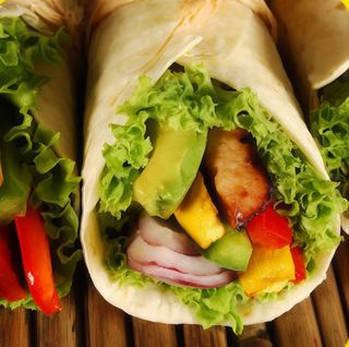 Tortilla lub pita wegetariańska