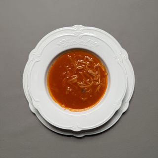 Pomidorowa z kluskami