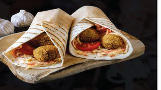 Tortilla Wege z Falafel