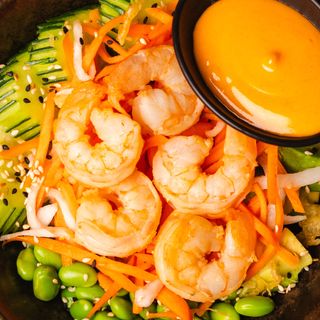 Bowl orientalny z krewetkami