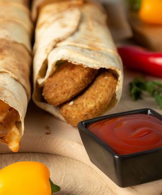 Tortilla kebab wegetariański mała