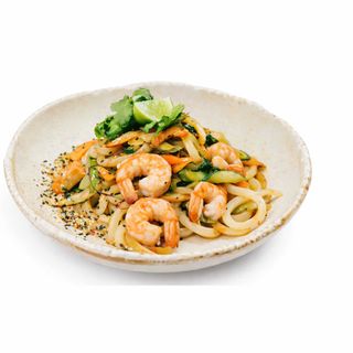Sambalowy udon z krewetkami 5szt.