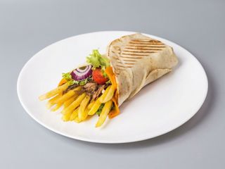 Pita z frytkami bez surówek