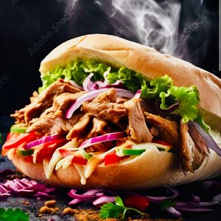 Kebab na grubym duży