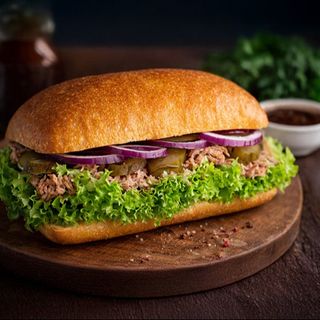 Kanapka z szarpaną wieprzowiną BBQ