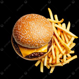 Chicken burger + frytki