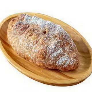 Croissant z twarogiem i rodzynkami