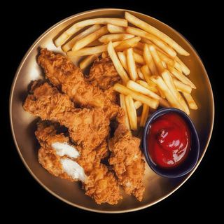 CRISPY CHICKEN - 3 pcs WITH FRYTKI
