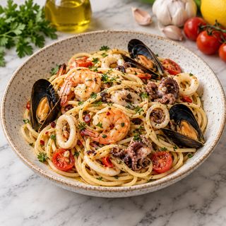 Spaghetti frutti  di mare