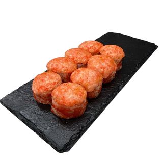 Hot roll z łososiem (8 szt.)