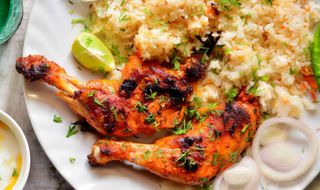 Tandori ćwiartka z kurczaka BBQ duzy ryz