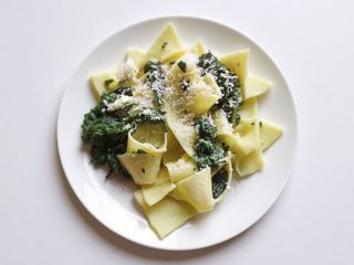 Tagliatelle ze szpinakiem