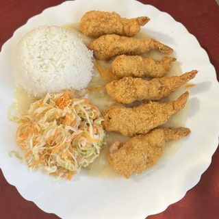 Krewetki w sosie cytrynowo i maślanym