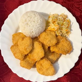 Kurczak chrupiący z ryżem