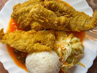 Mintaj w sosie słodko-kwaśnym