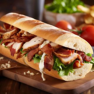 Bagietka kurczak & bacon duża