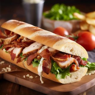 Bagietka kurczak & bacon mała