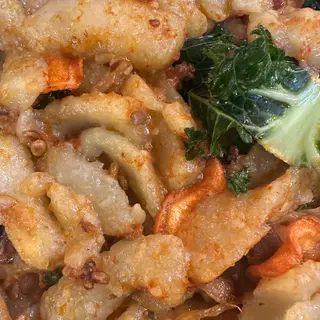 Kluseczki tarte z jarmużem(wegańskie, bez glutenu)