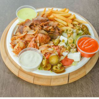 Kebab na talerzu