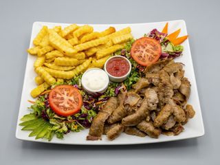 Dania z włowiną z frytkami 